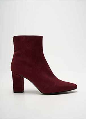Botine/ghete vârf ascuțit toc de 7 la 9 cm violet GIULIA femeie