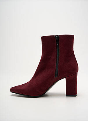 Botine/ghete vârf ascuțit toc de 7 la 9 cm violet GIULIA femeie