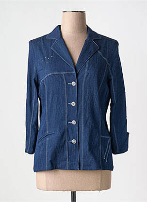 Jachete casual guler de bluză albastru IMPULSION femeie