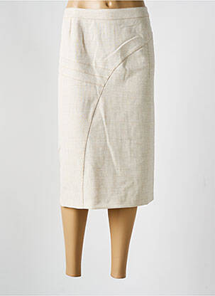 Fustă midi bej GUY DUBOUIS femeie