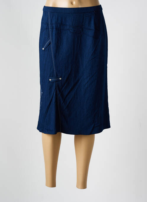 Fustă midi albastru GUY DUBOUIS femeie
