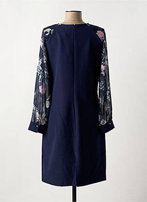 Rochie midi imprimeu floral mâneci lungi albastru GUY DUBOUIS femeie