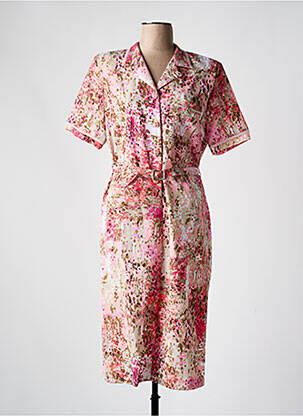 Rochie midi roz GUY DUBOUIS femeie