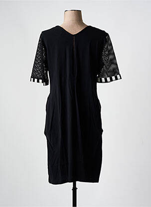 Rochie midi mâneci scurte mâneci scurte negru MERI & ESCA femeie