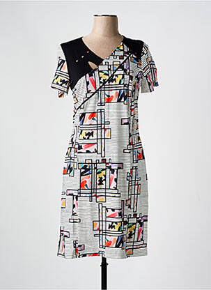 Rochie midi mâneci scurte mâneci scurte negru GUY DUBOUIS femeie
