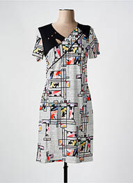 Rochie midi mâneci scurte mâneci scurte negru GUY DUBOUIS femme