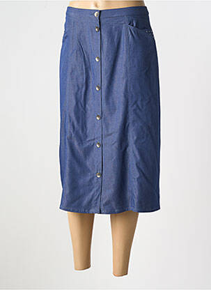 Fustă midi albastru GUY DUBOUIS femeie