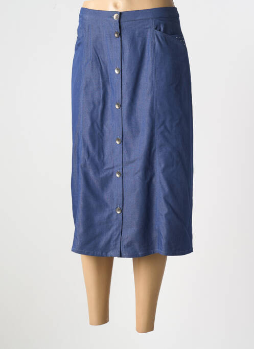 Fustă midi albastru GUY DUBOUIS femeie