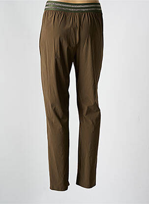 Pantalon slim talie elastică mărime normală verde MERI & ESCA femeie