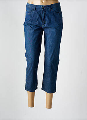 Pantalon trei sferturi elasticitate mărime normală albastru GUY DUBOUIS femme