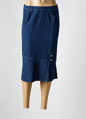 Fustă midi albastru GUY DUBOUIS femeie