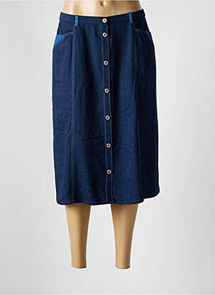 Fustă midi albastru GUY DUBOUIS femeie