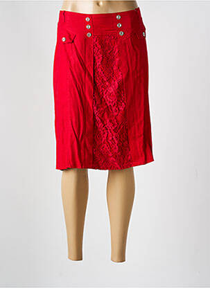 Fustă midi roșu GUY DUBOUIS femeie