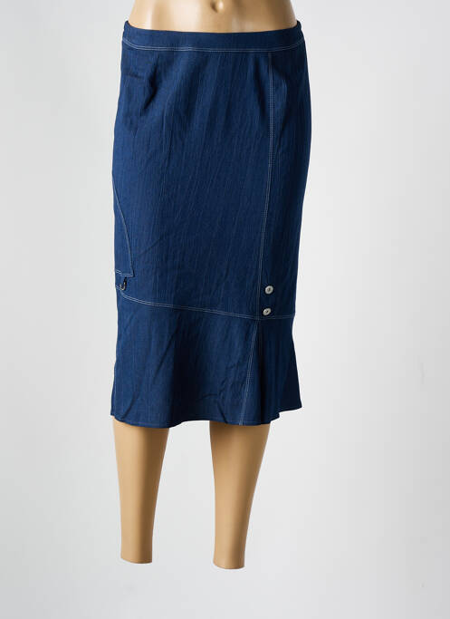 Fustă midi albastru GUY DUBOUIS femeie
