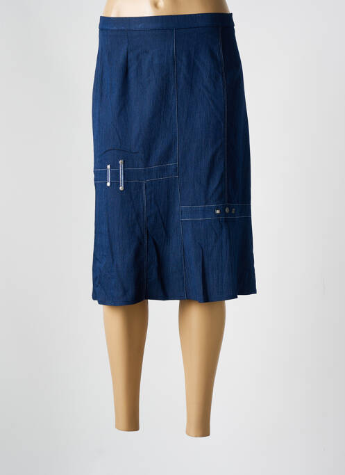 Fustă midi albastru GUY DUBOUIS femeie