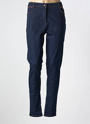 Blugi cu croială slim albastru CHRISTINE LAURE femeie