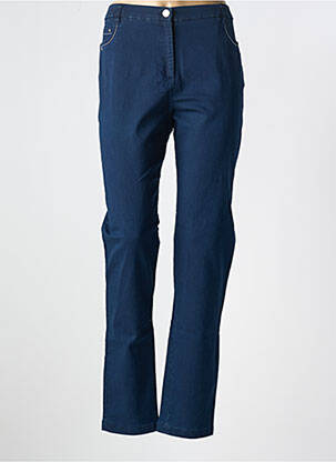 Blugi cu croială slim albastru CHRISTINE LAURE femeie