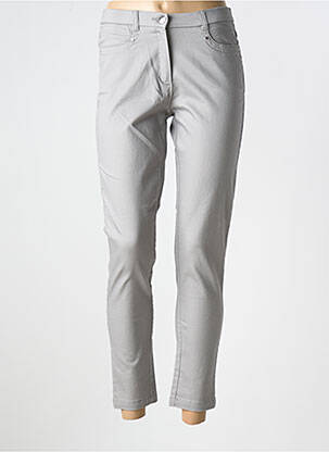 Pantalon 7/8 elasticitate mărime normală gri CHRISTINE LAURE femeie