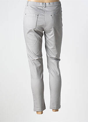 Pantalon 7/8 elasticitate mărime normală gri CHRISTINE LAURE femeie