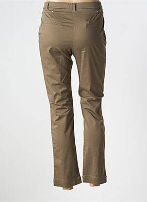 Pantalon 7/8 elasticitate mărime normală maro CHRISTINE LAURE femeie