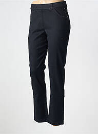 Pantalon slim talie elastică mărime normală negru CHRISTINE LAURE femme
