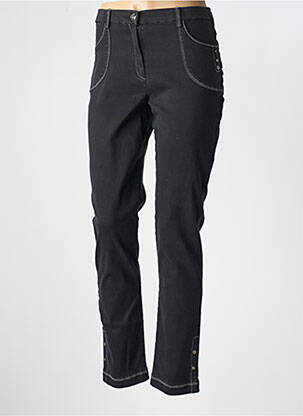 Blugi cu croială slim negru CHRISTINE LAURE femeie