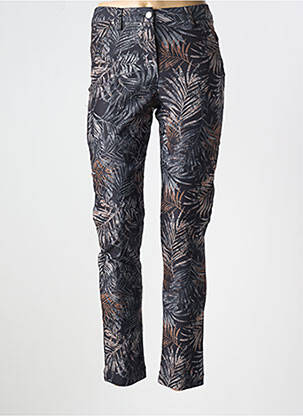 Pantalon 7/8 elasticitate mărime normală negru CHRISTINE LAURE femeie