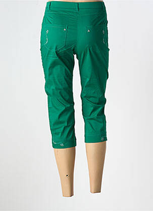 Pantalon trei sferturi elasticitate mărime normală verde CHRISTINE LAURE femeie