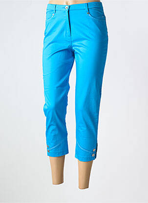 Pantalon trei sferturi albastru CHRISTINE LAURE femeie