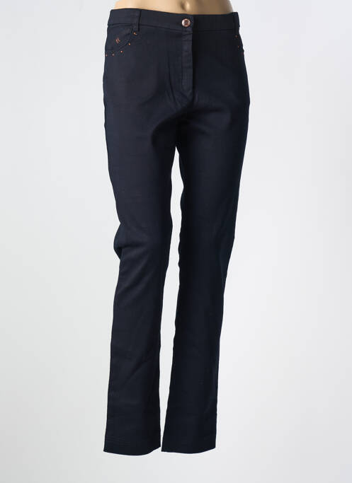 Blugi cu croială slim albastru CHRISTINE LAURE femeie