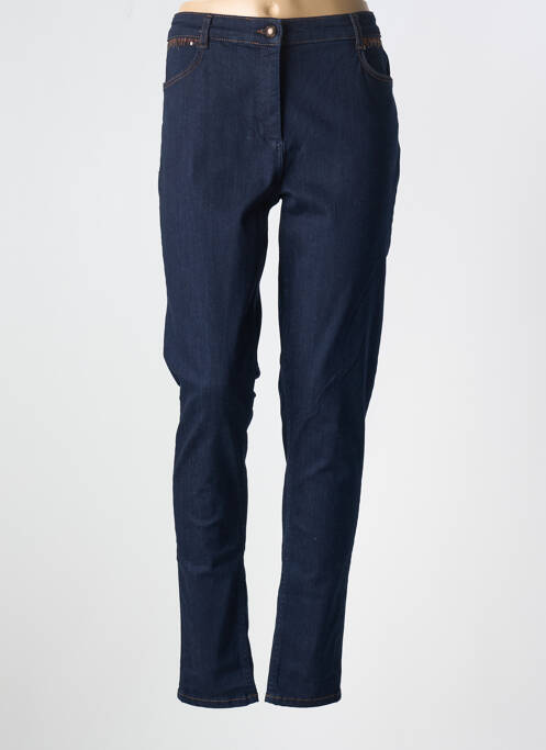 Blugi cu croială slim albastru CHRISTINE LAURE femeie