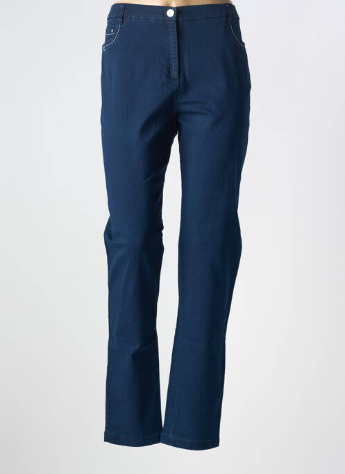 Blugi cu croială slim albastru CHRISTINE LAURE femeie