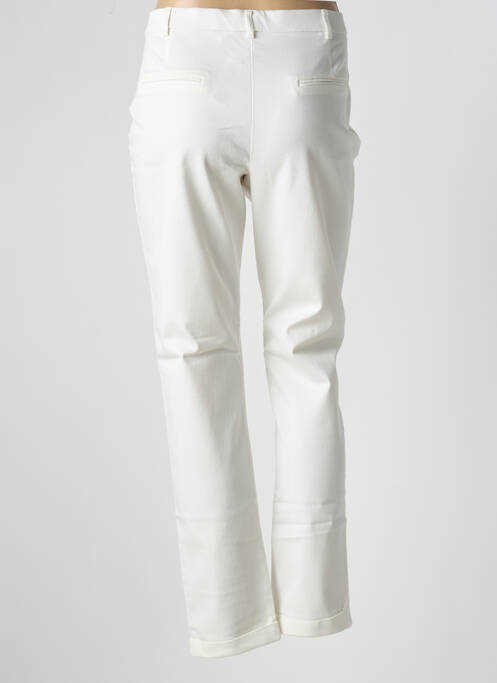 Pantalon drept alb CHRISTINE LAURE femeie