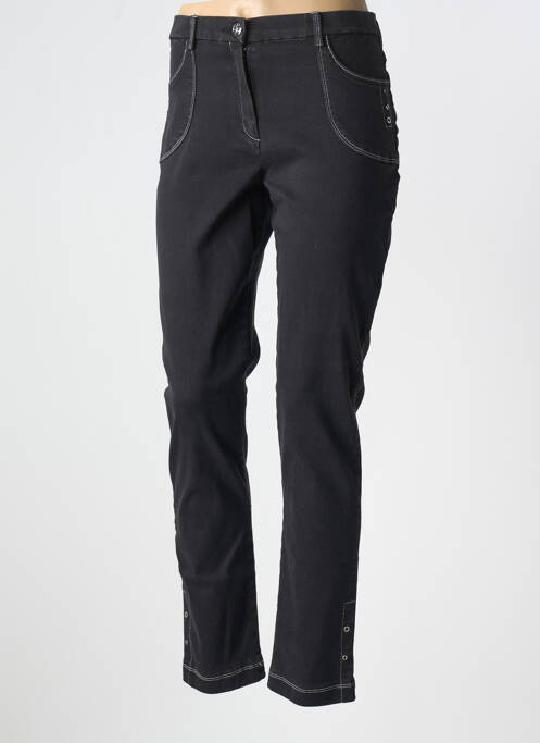 Blugi cu croială slim negru CHRISTINE LAURE femeie