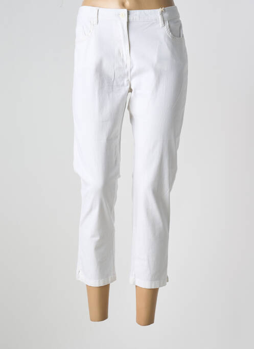 Pantalon trei sferturi alb C'EST BEAU LA VIE femeie