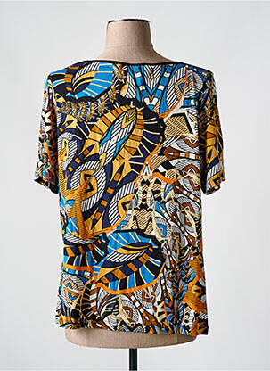 Tricou elasticitate mâneci scurte albastru CHRISTINE LAURE femeie