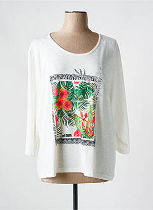 Top alb CHRISTINE LAURE femeie