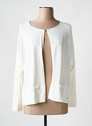 Vestă cu mâneci lungi alb CHRISTINE LAURE femeie