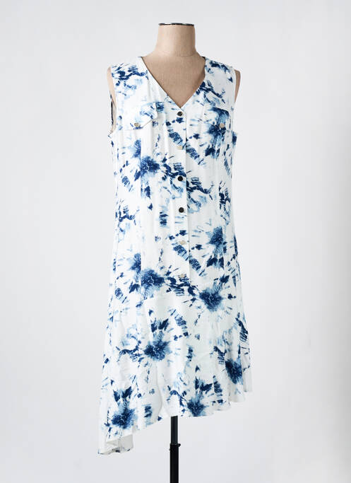 Rochie midi albastru CHRISTINE LAURE femeie