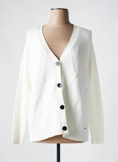 Vestă cu mâneci lungi alb CHRISTINE LAURE femeie