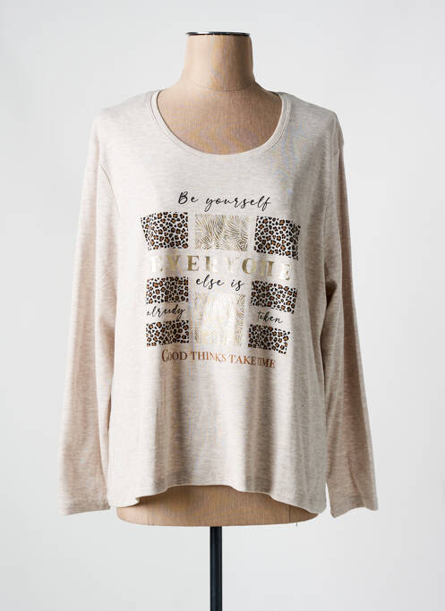 Top bej CHRISTINE LAURE femeie