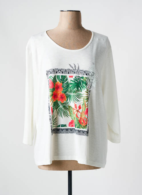 Top alb CHRISTINE LAURE femeie