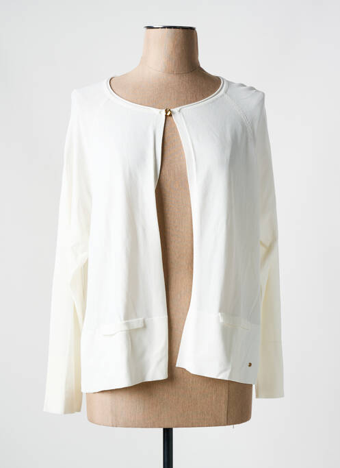 Vestă cu mâneci lungi alb CHRISTINE LAURE femeie