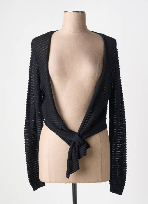 Vestă cu mâneci lungi negru COULEURS DU TEMPS femeie