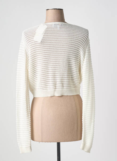 Vestă cu mâneci lungi alb COULEURS DU TEMPS femeie