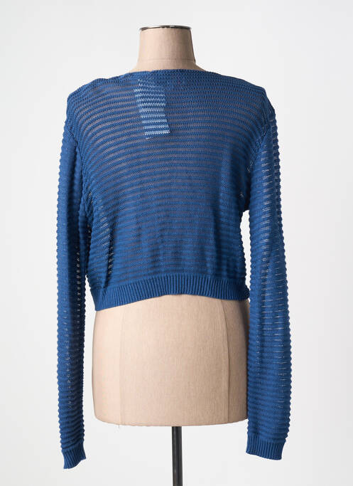 Vestă cu mâneci lungi albastru COULEURS DU TEMPS femeie