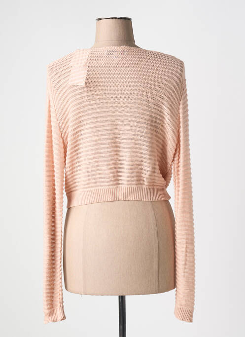 Vestă cu mâneci lungi roz COULEURS DU TEMPS femeie