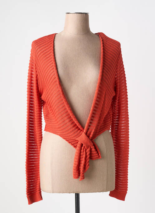 Vestă cu mâneci lungi portocaliu COULEURS DU TEMPS femeie