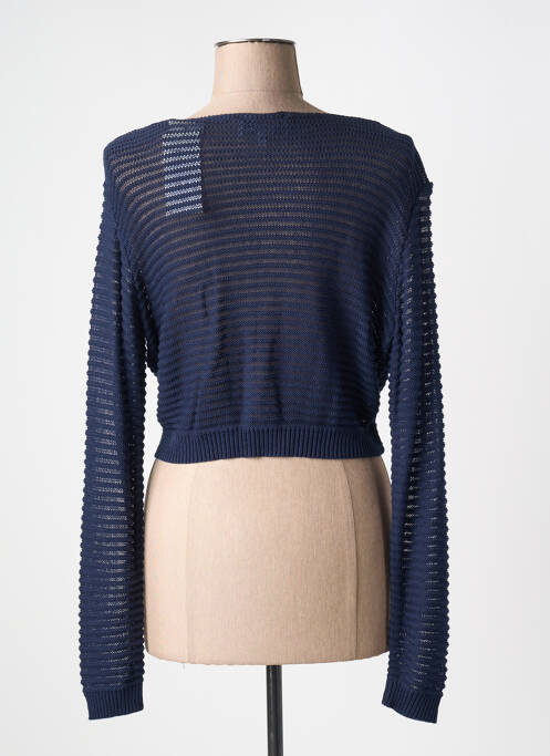 Vestă cu mâneci lungi albastru închis COULEURS DU TEMPS femeie