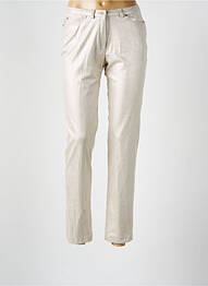 Pantalon 7/8 elasticitate mărime normală argintiu GUY DUBOUIS femme